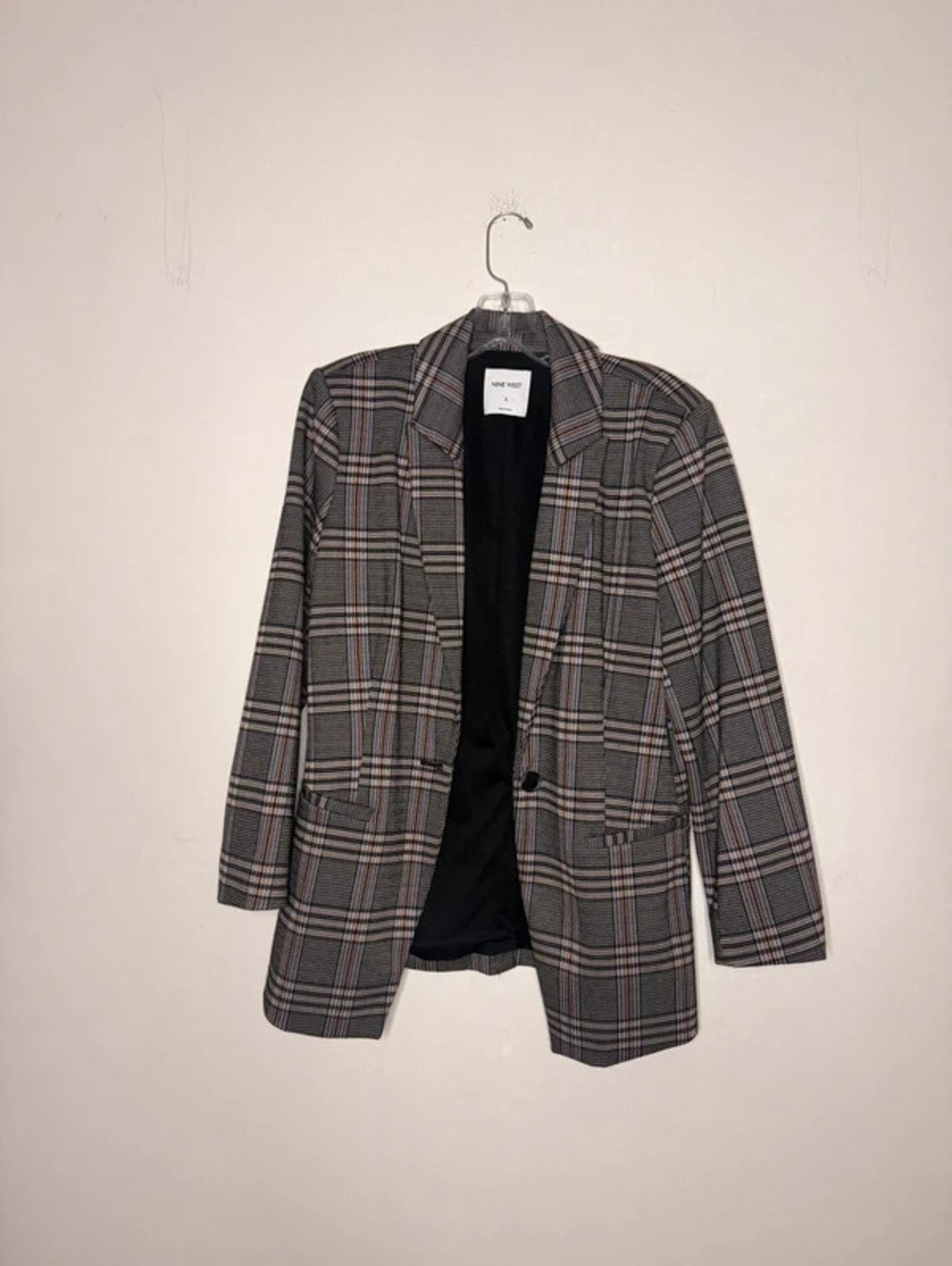 Nine West Plaid Blazer